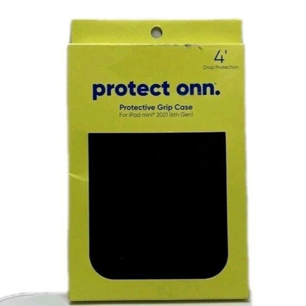 Protect Onn Protective Grip Case for‎ ipad Mini 2021 6th Generation Black NEW